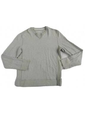 Express Men's Crew Neck Heather Gray Sweater Sweatshirt - L